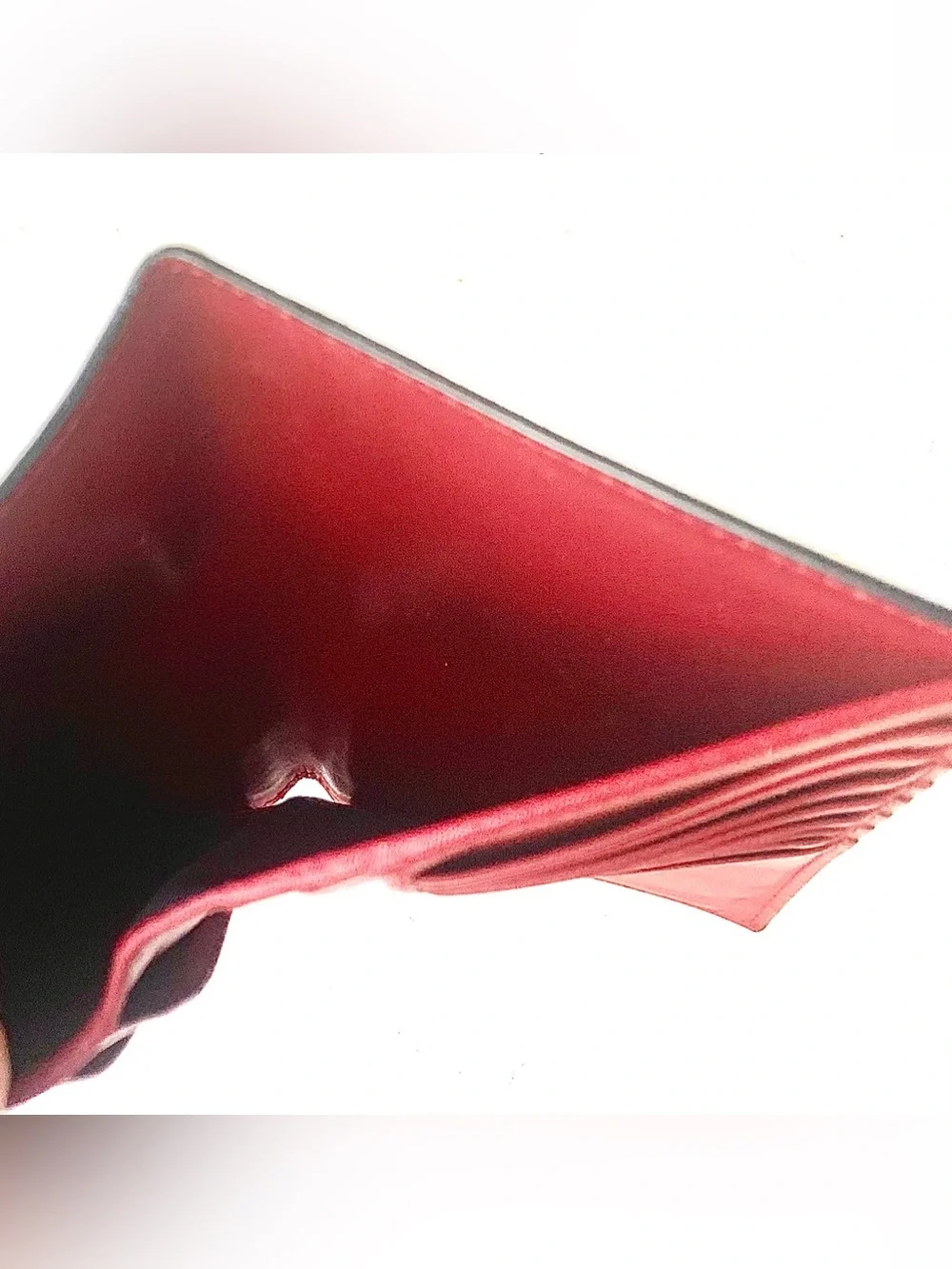 SALVATORE FERRAGAMO Black SILVER GANCINI Logo Print LONG Wallet MENS RED